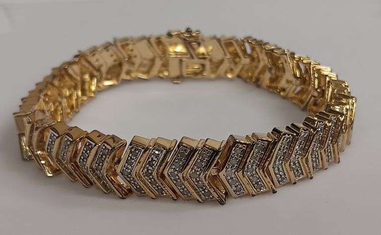Diamond Chevron Link Bracelet