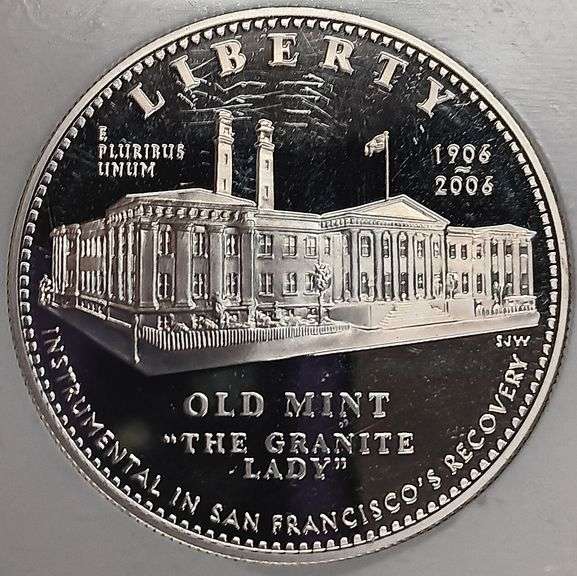 2006-S Old San Francisco Mint Commemorative Silver Dollar, PCI PR70