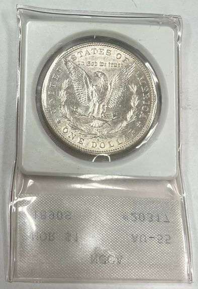 1890-S Morgan Silver Dollar, NCAA AU-55