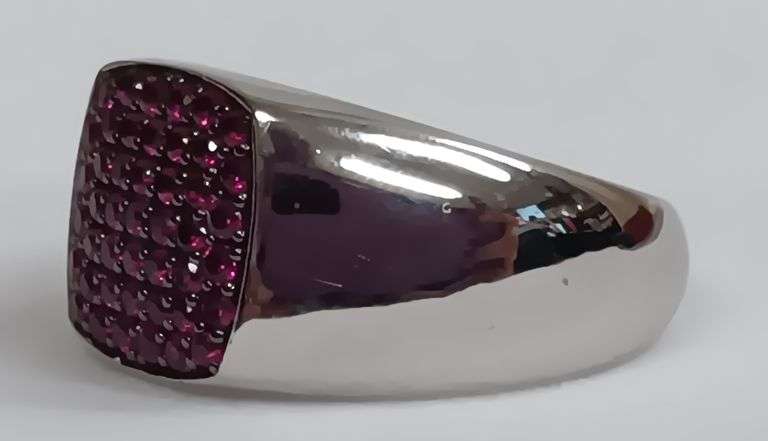 Sterling Silver Ruby Estate Ring