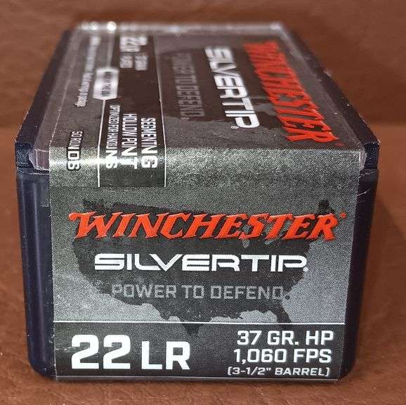 50rd Box of Winchester Silver Tip .22LR Hollow Point Ammo