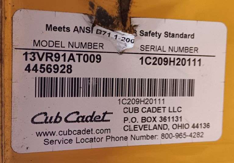 Cub Cadet LTX 1046 VT 46" Riding Lawnmower, Has New Blades, Runs & Operates