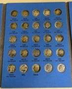 Whitman Folder of Roosevelt Dimes Starting at 1946, 52 Coins Total