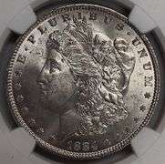 1884-O Morgan Silver Dollar, NGC MS63