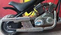 Mini Chopper Motorcycle, Two Cycle Engine, Has Compression