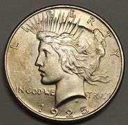 1925-P Peace Silver Dollar