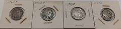 4) Buffalo Nickels, 1920-P, 1925-P, 1928-P & 1929-D, 4 times the money