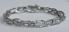Infinity Style Tennis Bracelet