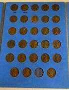 Whitman Folder of Lincoln Head Cents Starting at 1941, 87 Coins Total