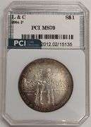 2004-P Lewis & Clark Bicentennial Commemorative Silver Dollar, PCI MS70