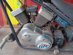 Mini Chopper Motorcycle, Two Cycle Engine, Has Compression