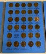 Whitman Folder of Lincoln Head Cents Starting at 1941, 87 Coins Total