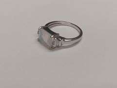 Sterling Silver Fire Opal Estate Ring