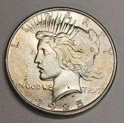 1925-P Peace Silver Dollar