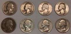 (8) Washington Quarters, 8 times the money