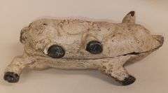 Vintage Norco Foundry Cast Iron Piggy Bank, 6"Lx3"T