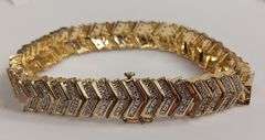 Diamond Chevron Link Bracelet