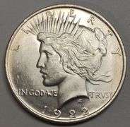 1922-P Peace Silver Dollar