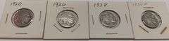 4) Buffalo Nickels, 1920-P, 1926-P, 1928-P & 1934-P, 4 times the money