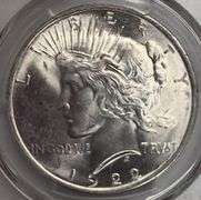 1922-P Peace Silver Dollar, PCGS MS63