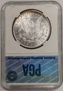 1882-P Morgan Silver Dollar, PGA MS63
