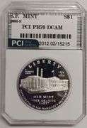 2006-S Old San Francisco Mint Commemorative Silver Dollar, PCI PR70