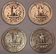 (4) Washington Quarters, 4 times the money
