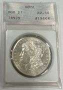 1897-S Morgan Silver Dollar, NCAA AU-50