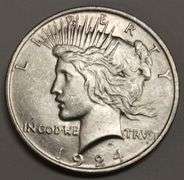 1924-P Peace Silver Dollar