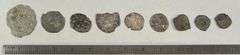 (9) 12th-14th Century Hand Hammered Coins