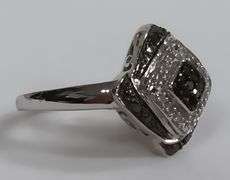 Sterling Silver Black & White Estate Ring