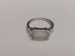 Sterling Silver Fire Opal Estate Ring