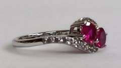 Sterling Silver Ruby Dinner Ring