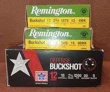 20rd of 12g Buckshot Shotgun Shells, Remington & Stars & Stripes