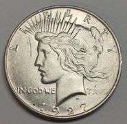 1927-D Peace Silver Dollar