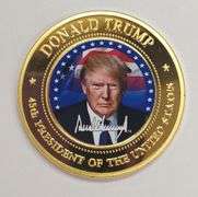 Donald Trump "45th President of the United States" Gold Plated Coin