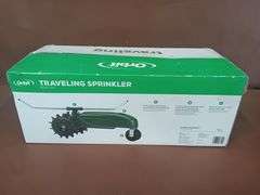 Orbit Traveling Tractor Sprinkler, New In Box