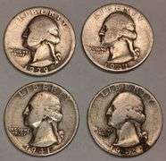 (4) Washington Quarters, 4 times the money