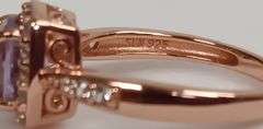 Sterling Silver Amethyst Dinner Ring