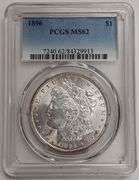 1896-P Morgan Silver Dollar, PCGS MS62