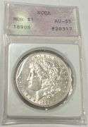 1890-S Morgan Silver Dollar, NCAA AU-55