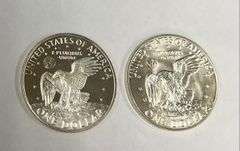 2) Eisenhower Dollars 1971-S & 1974-S, 2 times the money