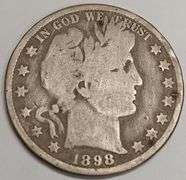 1898-P Liberty Half Dollar