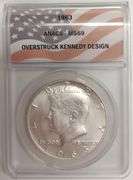 1963-P Kennedy Silver Dollar, ANACS-MS69