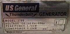 U.S. General 3708 Thunderbolt Generator, Does Work