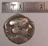 300-500 A.D. Silver Drachm Coin