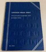 Whitman Folder of Lincoln Head Cents Starting at 1941, 87 Coins Total