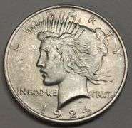 1924-P Peace Silver Dollar