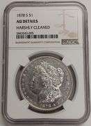 1878-S Morgan Silver Dollar, NGC Harshly Cleaned