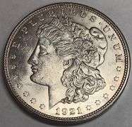1921-P Morgan Silver Dollar